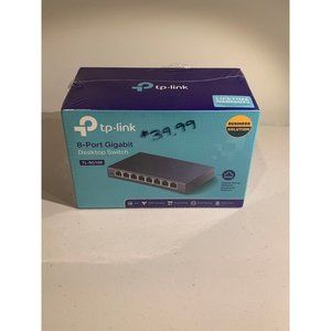 New TP-Link 8 Port Gigabit Desktop Switch 10/100/1000 Mbps Steel Cased